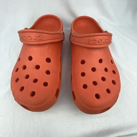 CROCS Classic Clogs Adult Unisex M8 W10 Tangerine Orange Slip-ons Shoes Sandals - Picture 3 of 12